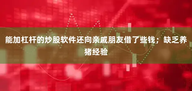 能加杠杆的炒股软件还向亲戚朋友借了些钱；缺乏养猪经验