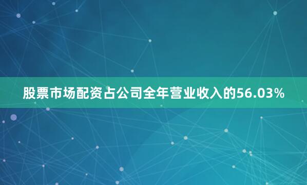 股票市场配资占公司全年营业收入的56.03%